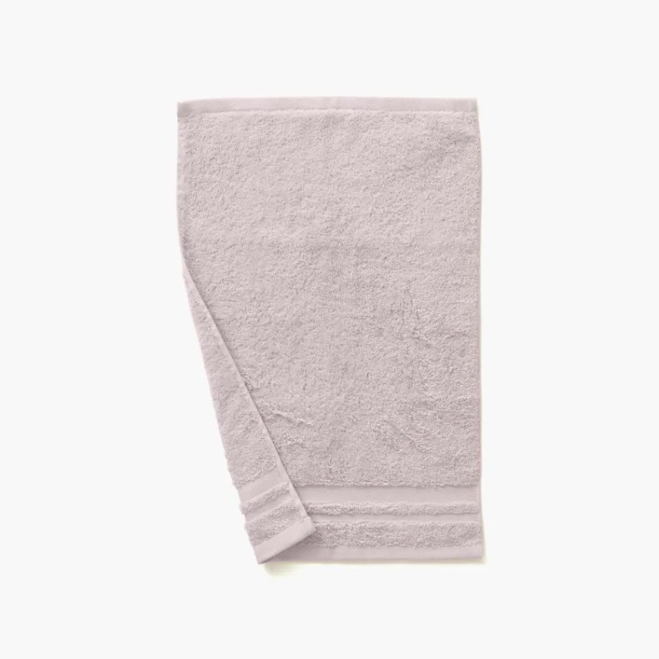 Carré Blanc Serviette invité coton Lola II nude| Serviettes Invité