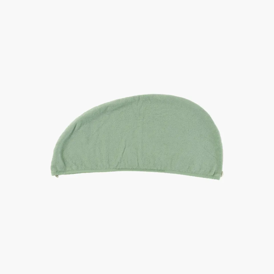 Carré Blanc Serviette pour cheveux en velours de coton biologique Naturelle eucalyptus|Femme Coffrets Cadeaux|Accessoires Beauté