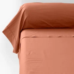 Carré Blanc Taie de traversin percale de coton Neo tomette| Taies De Traversin
