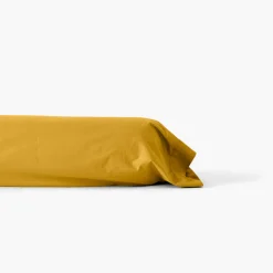 Carré Blanc Taie de traversin percale de coton Neo curry| Taies De Traversin