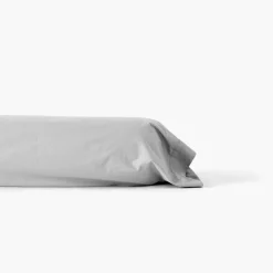 Carré Blanc Taie de traversin percale de coton Neo gris| Taies De Traversin