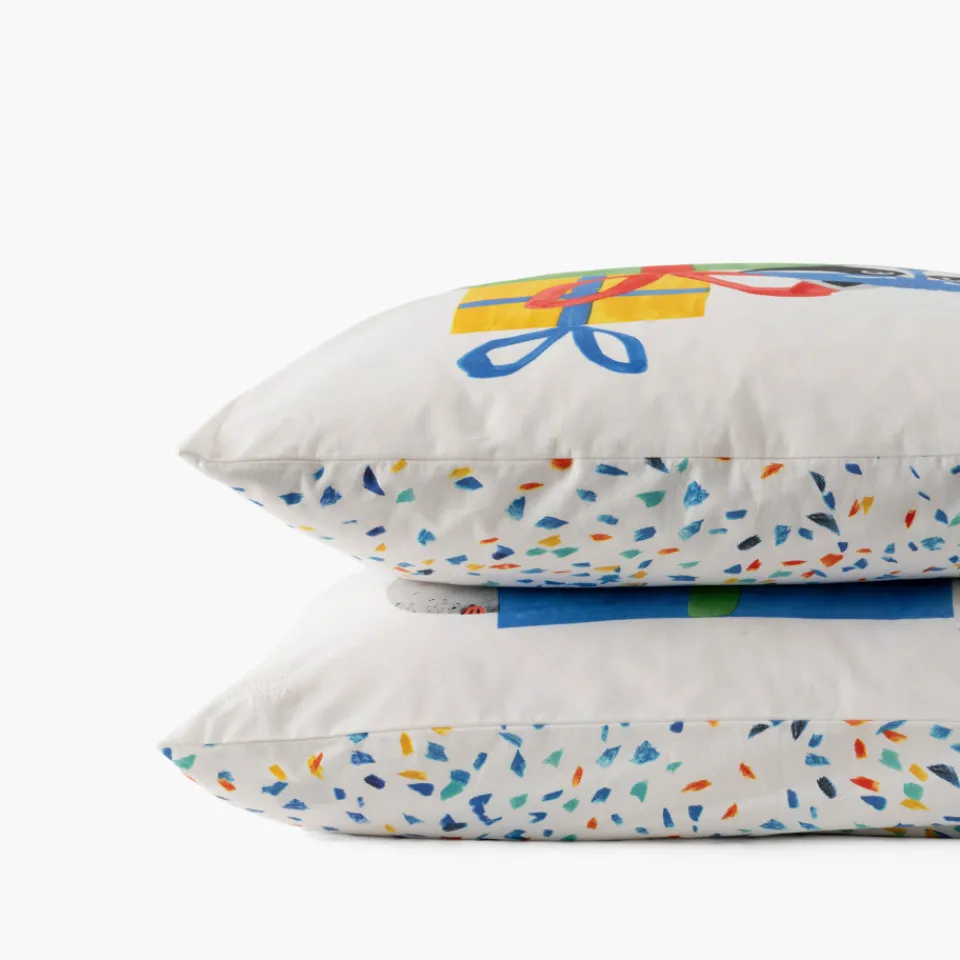 Carré Blanc Taie d'oreiller carrée coton bio Tadam enfant|Enfant Linge De Litbio|Taies D'oreiller