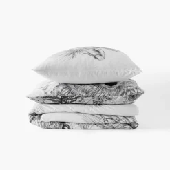 Carré Blanc Taie d'oreiller carrée coton Ietulou|Homme Coffrets Cadeaux|Taies D'oreiller