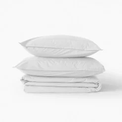 Carré Blanc Taie d'oreiller carrée coton Neo blanc| Taies D’oreiller