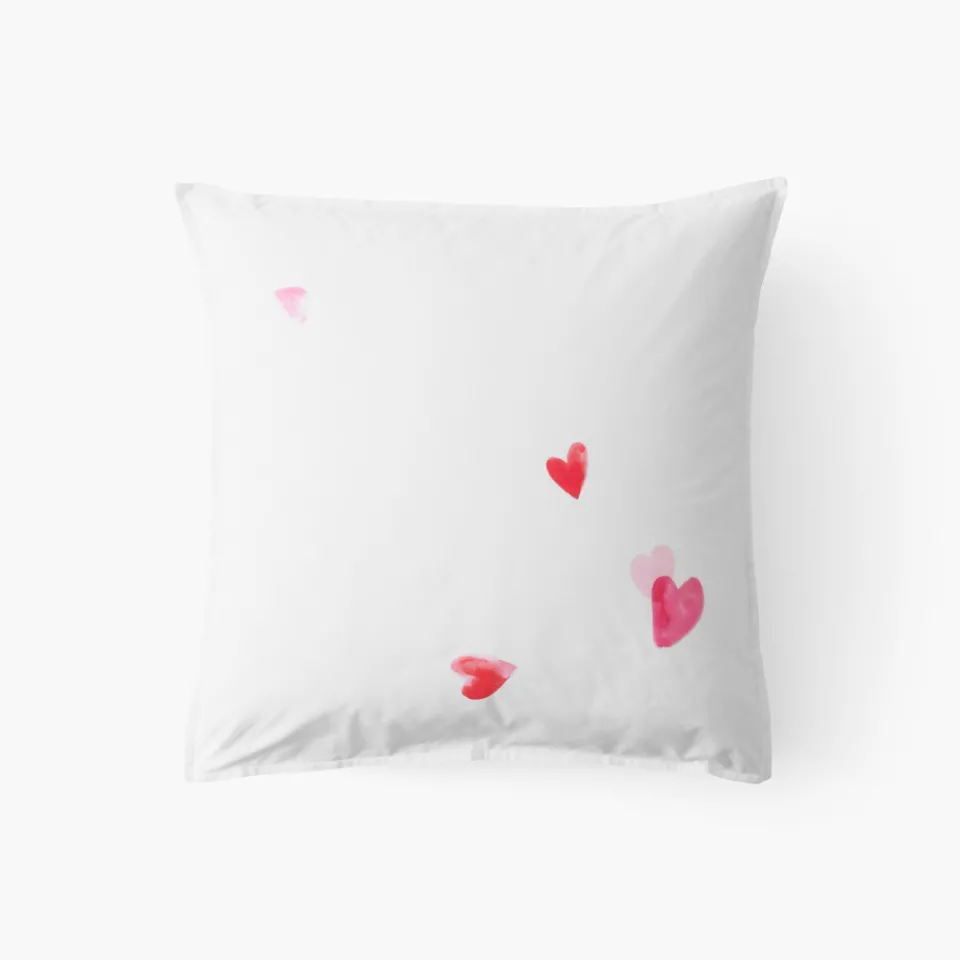 Carré Blanc Taie d'oreiller carrée coton Adore|Femme Coffrets Cadeaux|Taies D'oreiller