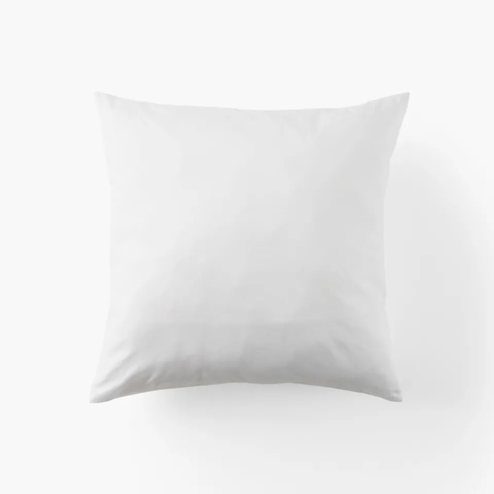 Carré Blanc Taie d'oreiller carrée satin de coton Mon Ange| Taies D’oreiller