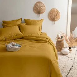 Carré Blanc Taie d'oreiller rectangulaire coton Neo curry| Taies D’oreiller