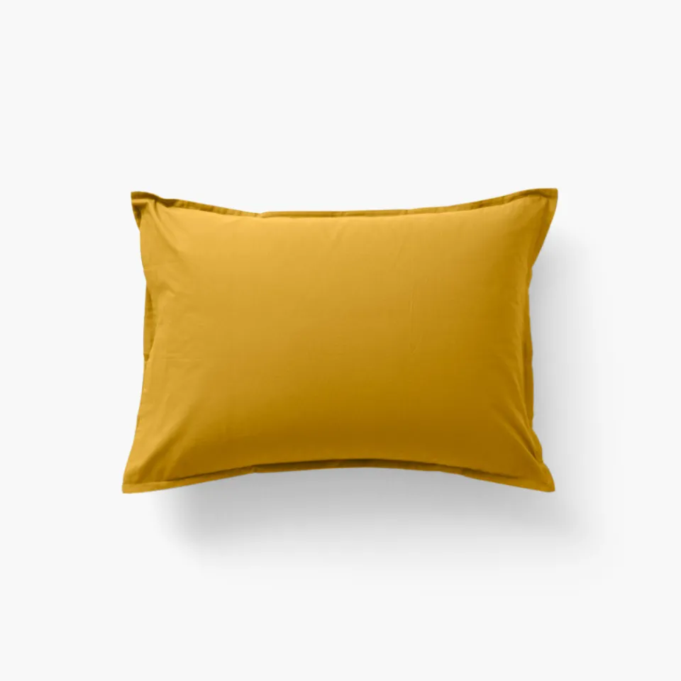 Carré Blanc Taie d'oreiller rectangulaire coton Neo curry| Taies D’oreiller