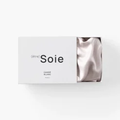 Carré Blanc Taie d'oreiller rectangulaire soie de mûrier Beauté rose poudré|Femme Coffrets Cadeaux|Capsule Soienew