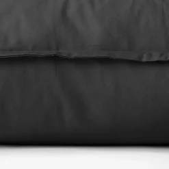 Carré Blanc Taie d'oreiller rectangulaire coton Neo anthracite| Taies D’oreiller
