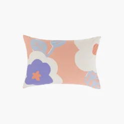 Carré Blanc Taie d'oreiller rectangulaire réversible pur coton Twiggypop| Taies D’oreiller