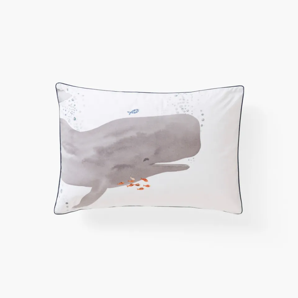 Carré Blanc Taie d'oreiller rectangulaire pur coton Océanos|Enfant Taies D'oreiller