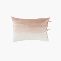 Carré Blanc Taie d'oreiller rectangulaire percale de coton Vibration| Taies D’oreiller