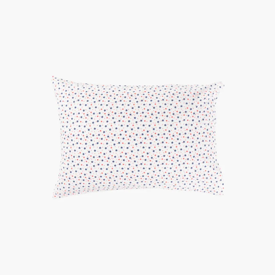 Carré Blanc Taie d'oreiller rectangulaire réversible coton biologique Ptitchic renard|Enfant Linge De Litbio|Taies D'oreiller