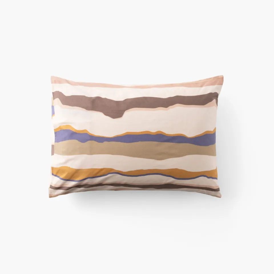 Carré Blanc Taie d'oreiller rectangulaire coton Sonora| Taies D’oreiller