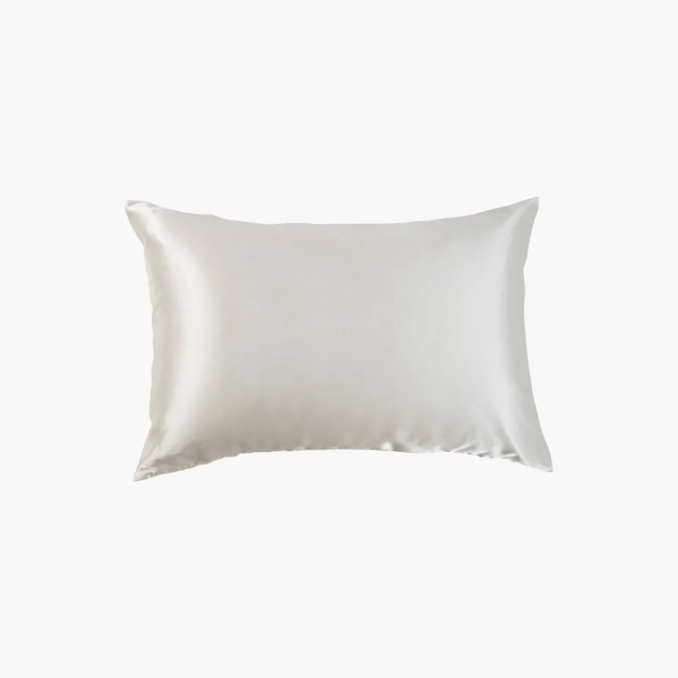 Carré Blanc Taie d'oreiller rectangulaire soie de mûrier Beauté ivoire|Femme Coffrets Cadeaux|Capsule Soienew