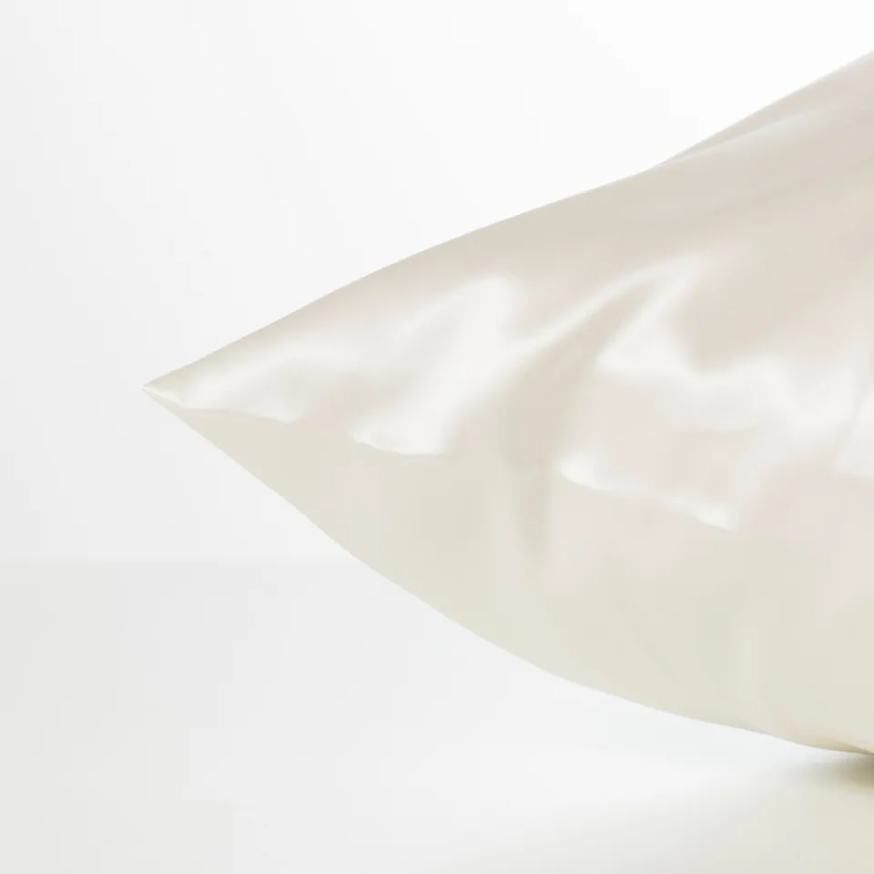 Carré Blanc Taie d'oreiller rectangulaire soie de mûrier Beauté ivoire|Femme Coffrets Cadeaux|Capsule Soienew