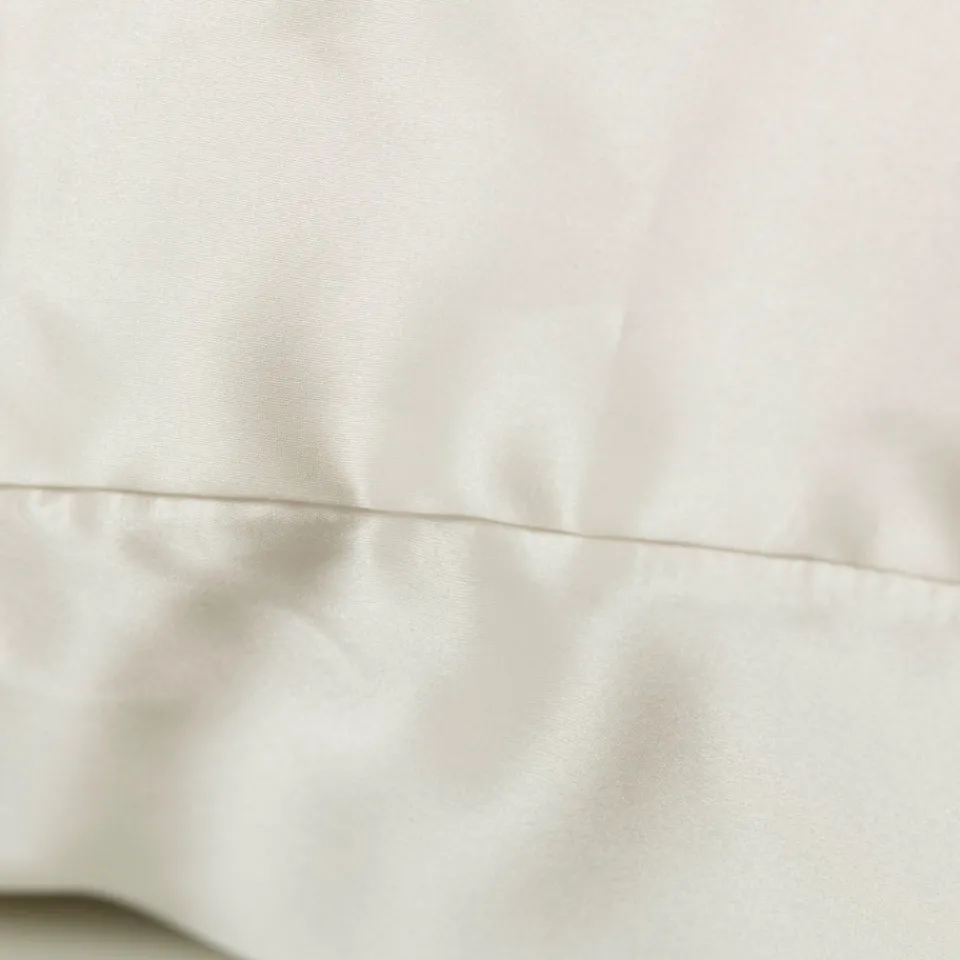 Carré Blanc Taie d'oreiller rectangulaire soie de mûrier Beauté ivoire|Femme Coffrets Cadeaux|Capsule Soienew