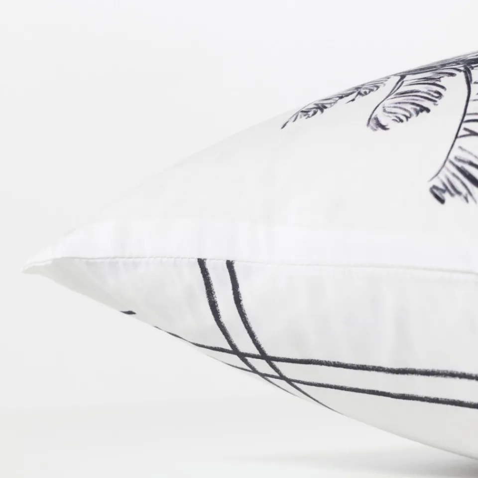 Carré Blanc Taie d'oreiller rectangulaire réversible percale de coton Grizzli|Enfant Taies D'oreiller|Taies D’oreiller