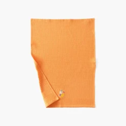 Carré Blanc Torchon coton nid d'abeille Joya orange| Torchons & Essuie-mains