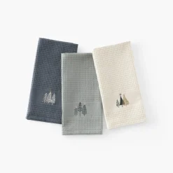 Carré Blanc Torchon de cuisine coton Sousbois kaki|Femme Torchons & Essuie-mains|Coffrets Cadeaux